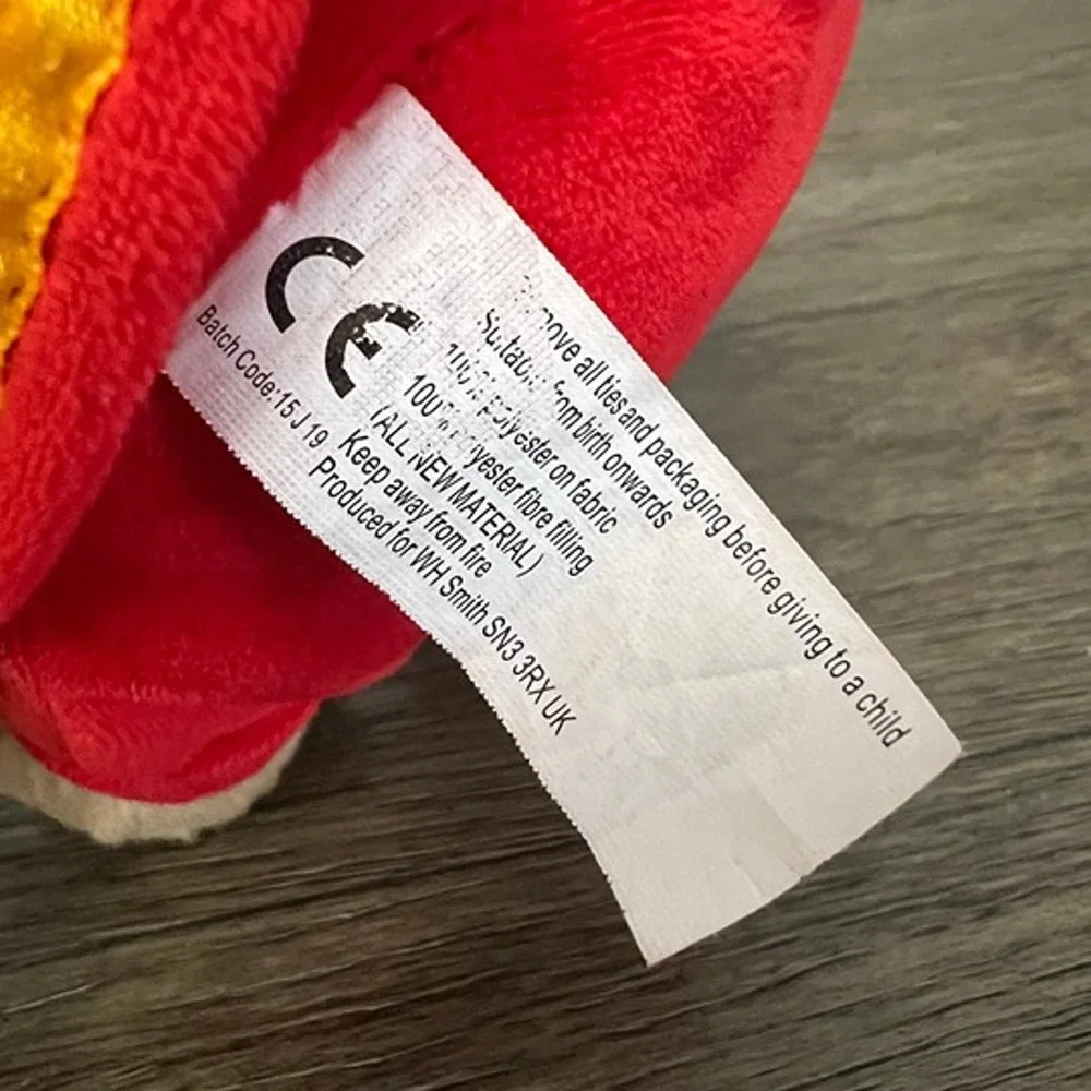 WH Smith London Beefeater Yeoman Warder Teddy Bear Plush Red Uniform Souvenir